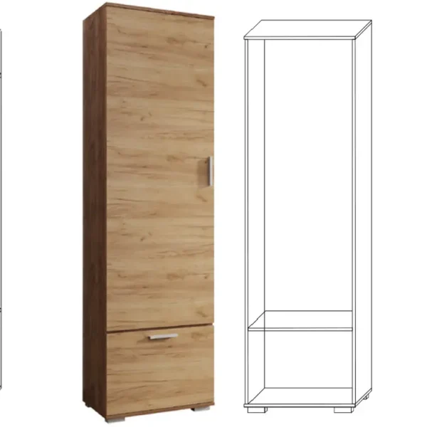 Шафа 600 Віва Дуб крафт табако/Дуб крафт золотий