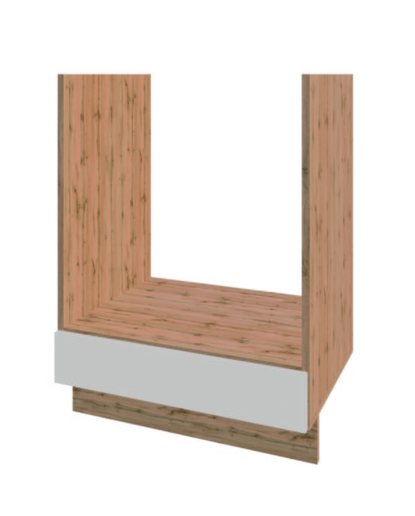 60НДух Кухня Софт Білий/дуб вотан