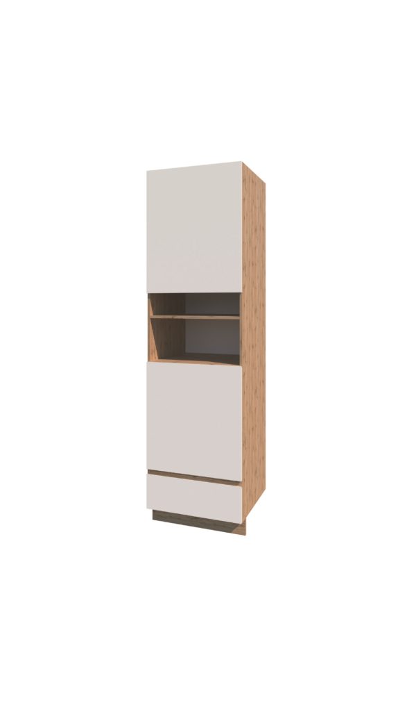 60Н Пенал Кухня Софт Білий/дуб вотан