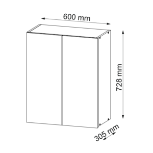 60В Кухня Софт Білий/дуб вотан