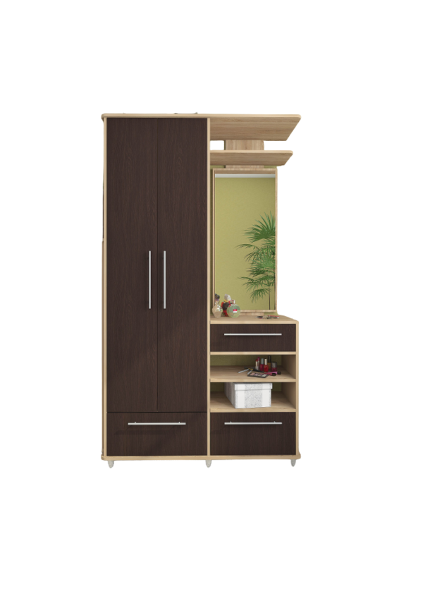 Шафа з тумбою та дзеркалом Ніагара дуб сонома/венге магія