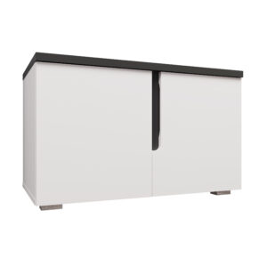 Тумба 2Д Джордан білий/антрацит