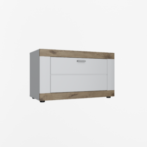 Тумба 1Д Санторіні білий/дуб вікінг