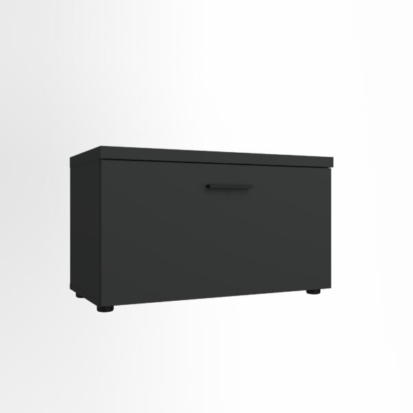 Тумба 1Д Модена антрацит/дуб вікінг