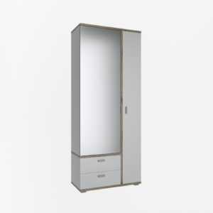 Шафа 2Д2Ш Лаціо білий/дуб сонома