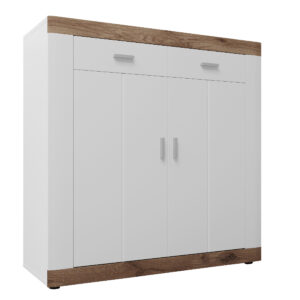 Комод 1000 2Д2Ш Санторіні білий/дуб вікінг