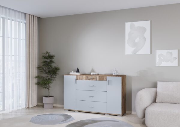 Вітальня Марк Шиншила сіра/дуб флагшток