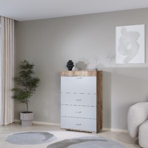 Комод-бар 800 Марк Шиншила сіра/дуб флагшток